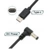 China PD USB-C Type-C to DC 5.5 x 2.5mm 12V Power Cable for Blackmagic Video Assist wholesale