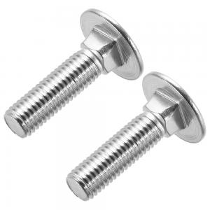 China Steel Zinc Plated Silver Threaded Stud Bolts 3/8 X 4 - 1/2 Inch Carriage Bolt supplier