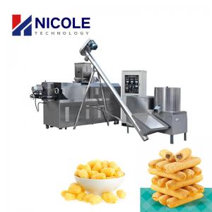 SS 304 Industrial Extrusion Craft Puffed Corn Snacks Machine To Make Various Snacks