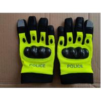 China Leather Military Police Gloves Fluorescent Full-Finger Special Forces Duty Outdoor Cycling on sale