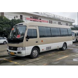 Gasoline 23 Seater Coach Tour Bus Toyota Coaster 20 Seater