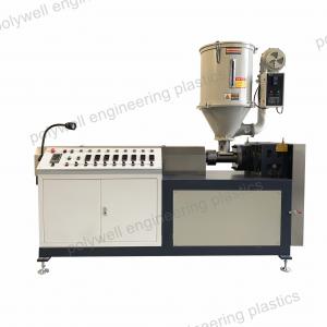 China PA66 GF25 Plastic Thermal Break Strips Extruding Machine Small Plastic Extrusion Machine supplier