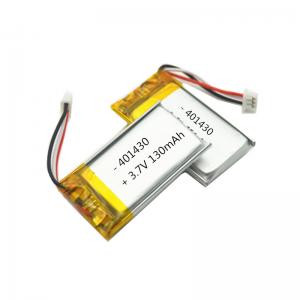 China 401430 180mAh 3.7 V Rechargeable Lithium Polymer Battery Pack supplier