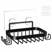 Rustproof Stainless Steel Bar Soap Holder Soap Dish Holder with Hooks for Bathroom