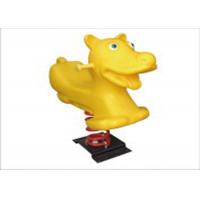 China Yellow Playground Horse Spring Rider , Children'S Spring Riding Horse on sale