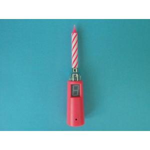 Funny Pink Spiral Core Single Singing Birthday Candle No Wax Dripping Eco Friendly