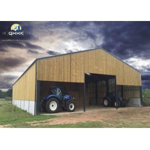 Roll Formed C / Z Section Steel Framed Agricultural Buildings Easy Installation