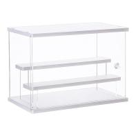 China 3-Layer Transparent Acrylic Box Display Case Holder Cube With Door Collection Mini Action Character on sale