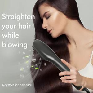 China 360 Degree Rotating Cord Hair Electric Comb , 240V Hot Air Straightener Dryer Brush supplier