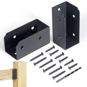 Stainless Steel Concealed Joist Bracket for 2x4 Stair Wood Handrail Deck Railing