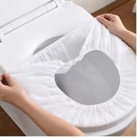 China Waterproof Disposable Toilet Seat Covers For Travel Hotel Non Woven on sale