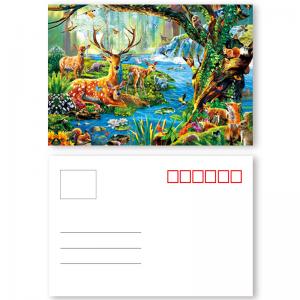 Custom Lenticular Postcard Printing 3d Depth New York City 4x6 Inch EU Standard