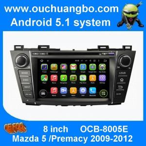China Androide principal 5,1 da unidade do dvd do carro de Ouchuangbo para Mazda 5 Premacy 2009-2012 com jogo da música do rádio de HD 1024*600 supplier