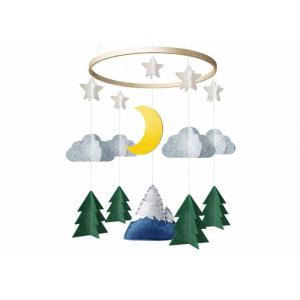 EN71 Fabrics Starry Woodland Night Felt Nursery Decoration