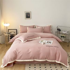 China リアクティブプリント オレンジ色の豪華ベッドシーツ オーダーメイドサイズ ユートピアベッドセット wholesale