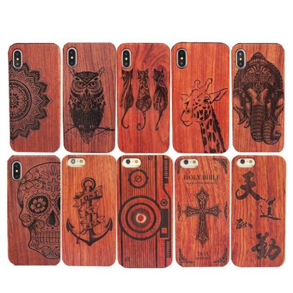 High - End Wood iPhone X Case Comprehensive Protection Personalized Service