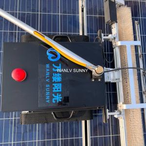 Cold Washing Rubber Trackers Get the Semi-automatic Solar Cleaning Machine with Nylon Brush