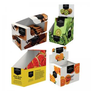 Biodegradable Cardboard Counter Display Stands custom cardboard counter display