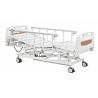 China Three Functions Electric Nursing Bed With Central Locking White Metal wholesale
