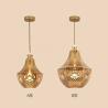 China Gold Single Head Modern Copper Pendant Light Copper Glass Pendant Light With LED Light Source wholesale