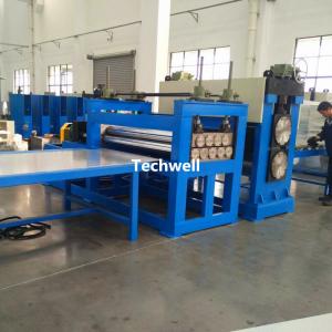 China 4mm Stainless Steel Checkered Plate Embossing Machine With Leveling Device supplier