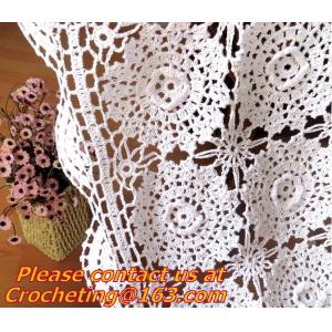 Crochet Round table clothing - table coverhandmade crochet heart doilies, blanket, clothes