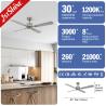 China 6 Speeds DC Motor Ceiling Fan with Silver MDF Blades and Mulit Colors in Fancy Design wholesale