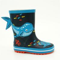 China Flexible Non Slip Printed Rain Boots for sale