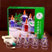 China Double Transparent Cupping Cups Set Plastic Manual Suction Hijama Cupping Set on sale