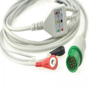 Adult Pediatric ECG Monitor Cable 72713 72596R With Snap End