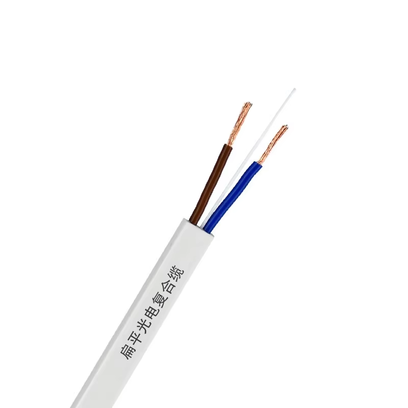 Flat Photoelectric Composite Cable 1 core Network Wireless Optical Composite Cable