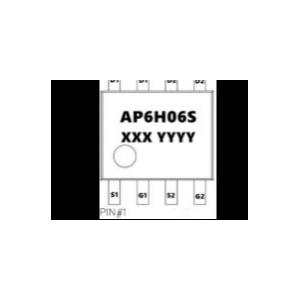 China O transistor de poder rápido AP6H06S do Mosfet do interruptor 6A 60V personalizou supplier