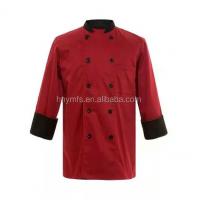 China Factory Supply OEM Water-proof Anti-oil Unisex Restaurant Uniforms Chef Jacket on sale