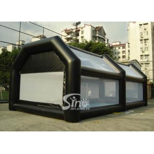 China Kids N adults blow up enclosed inflatable football court with well ventilated net walls supplier