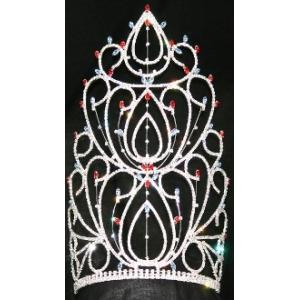 Large rhinestone crowns and tiaras lady pageant crowns tiaras wholesale custom crowns supplier wholesale pageant crowns