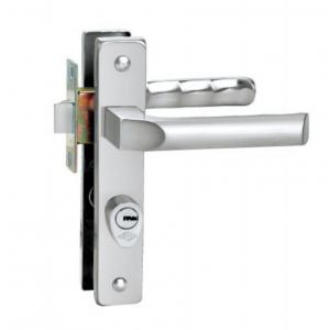 Alloy Keyed Lock Set Contemporary Slim Door Handleset And Square Lever