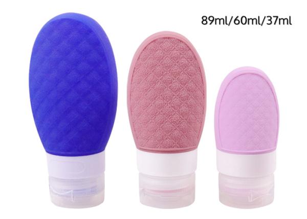 Squeezable Soft Silicone Travel Containers Three Sizes With Different Capacity Optional