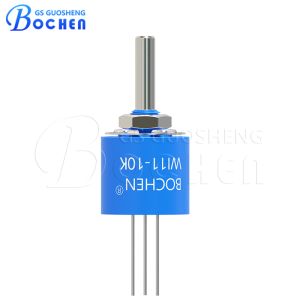 China 1k 2k 5k 10k 50k 100k Cermet Trimmer Precision Potentiometer WI11-3 1/2" Round wholesale