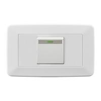 China Electrical Light Switch Silver Contacting Point , Household 1 Gang One Way Switch on sale