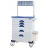 China Hospital ABS Emergency Medical Trolley Crash Cart With Steel Guard Rail (ALS-ET123 Old) wholesale