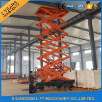 China Outdoor Mobile Scissor Lift Platform , Aerial Working Lift Tables with Wheels on sale