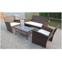 China Nice 4PCS All Weather Rattan Garden Furniture Outdoor Resin Wicker Sofa Set on sale