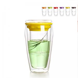 China Borosilicate Glass Tea Infuser Cup Tea Maker For Blooming / Loose Leaf / Green Tea supplier