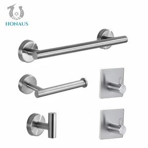 China 5 Pieces Bathroom Shower Accessories Wall Mounted Towel Racks 10KG capacity supplier