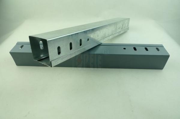 Stainless steel Pre-galvanized / Zinc Plated Electrical Cable Tray Perforated GI