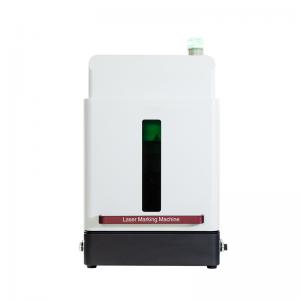 Laser Men full enclosed mini smart fiber laser marking machine 20w 30w 50w / small fiber laser marker