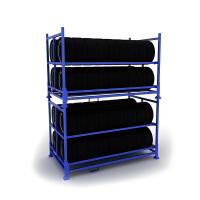 China Light Duty Pallet Racking Foldable Plywood Collapsible Metal Tyre Wood Deck on sale