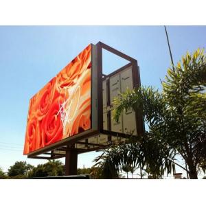 China Steel / Iron Material Outdoor Advertising LED Display Billboard 1R1G1B With Back Access supplier