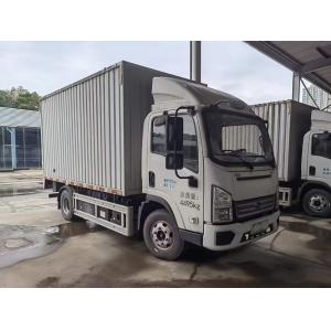 China White Electric Used Cargo Truck Automatic Reconditioned Truck With 2 Doors supplier