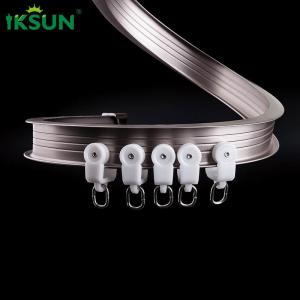 1.25mm Curved Shower Curtain Rail For Bay Window Aluminium Alloy 6063 T5 Material